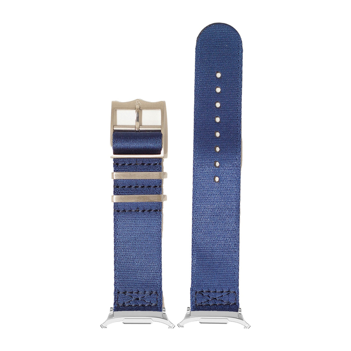 Ultra Militex - Navy Blue Silver with Strap Adapter for Galaxy Watch 8-9/Ultra
