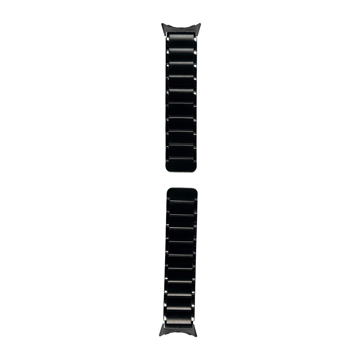 Magnetic Steel Bracelet Black Black with Google Pixel Spring Bar Adapters - Wear Any 20mm Strap! for Pixel Watch 3-5 45mm