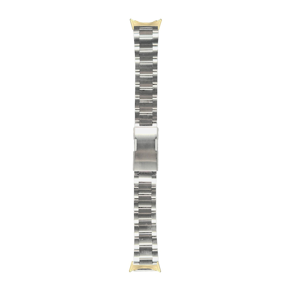 Super-O Boyer Bracelet Straight End, 316L Stainless Steel Brushed Gold with Google Pixel Spring Bar Adapters - Wear Any 20mm Strap! for Pixel Watch 1-5 41mm