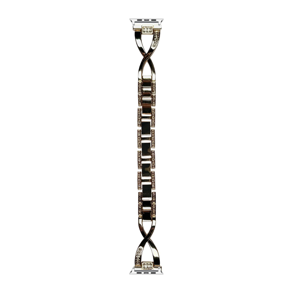 Helix Bracelet Gold Silver with Connecters - Spring Bar Type for Apple Watch