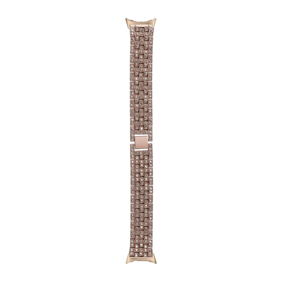 Shimmer Bracelet Pink Rose Gold with Google Pixel Spring Bar Adapters - Wear Any 20mm Strap! for Pixel Watch 1-5 41mm