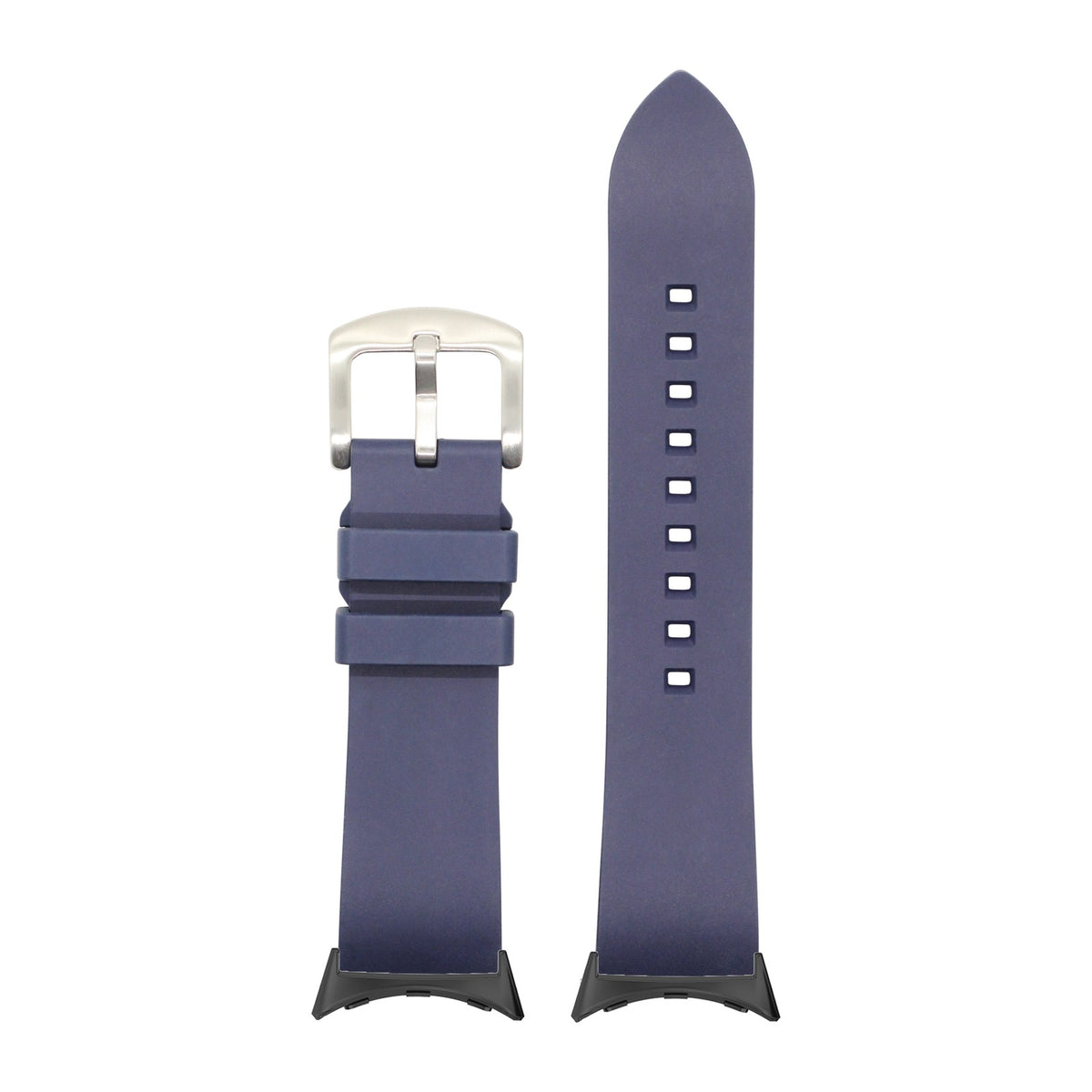 Prairie FKM Rubber - Navy Blue with Google Pixel Spring Bar Adapters - Wear Any 20mm Strap! for Pixel Watch 1-5 41mm