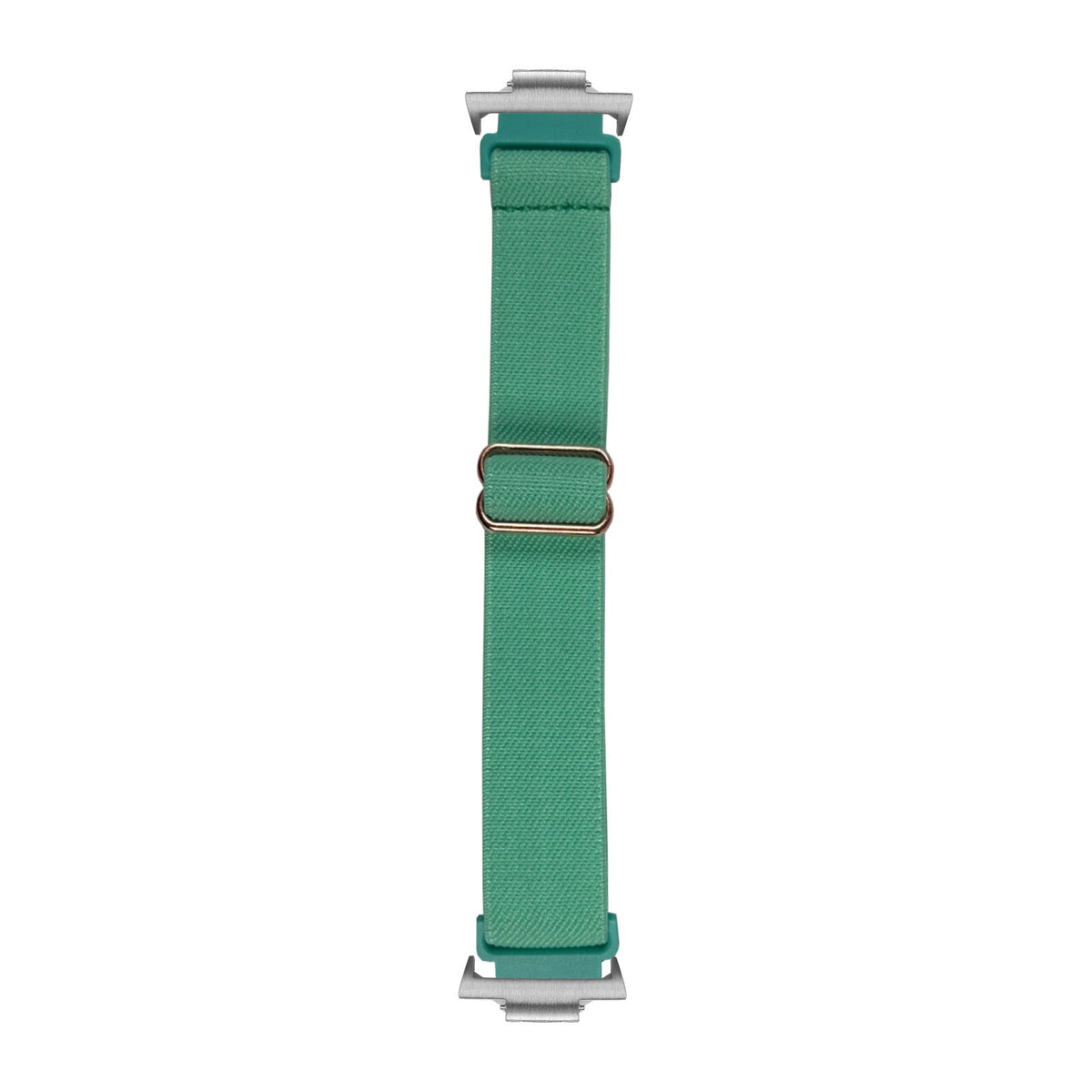 Weaved Elastic Loop Cyan Silver with Strap Adapter for Tissot PRX 40