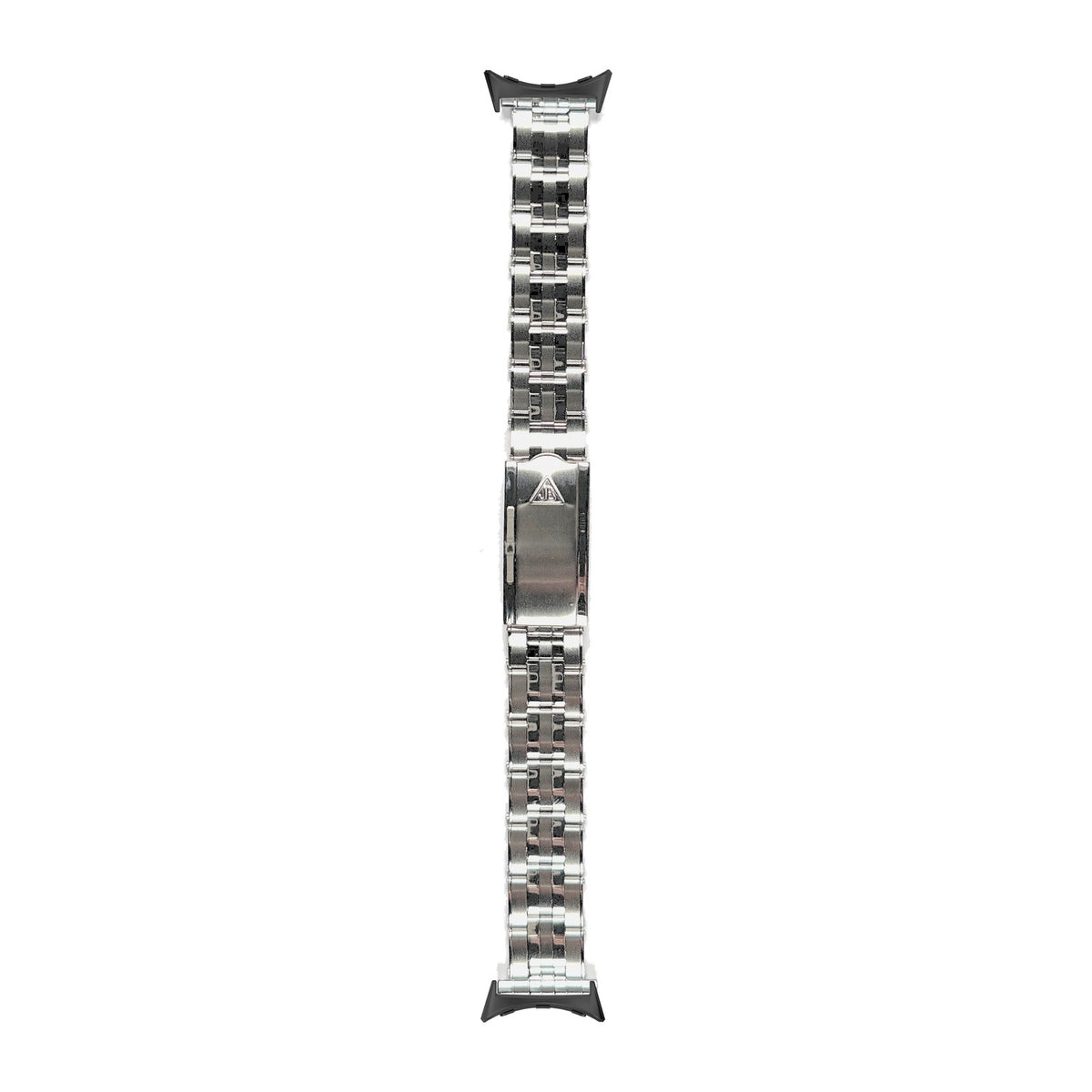 The Forstner 5-Link Rivet Bracelet Black with Google Pixel Spring Bar Adapters - Wear Any 20mm Strap! for Pixel Watch 1-5 41mm