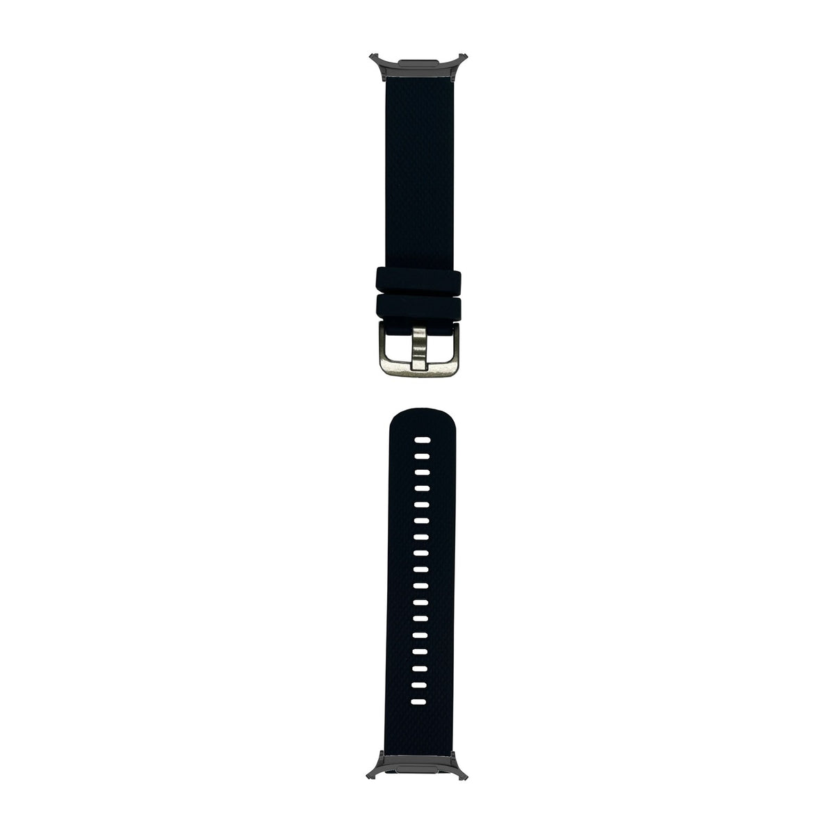 Original Silicone Small/Medium Black Black with Strap Adapter for Galaxy Watch 8-9/Ultra