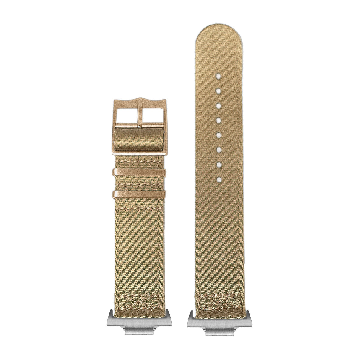 Ultra Militex - Desert Sand [Rose Gold Hardware] Silver with Strap Adapter for Tissot PRX 40