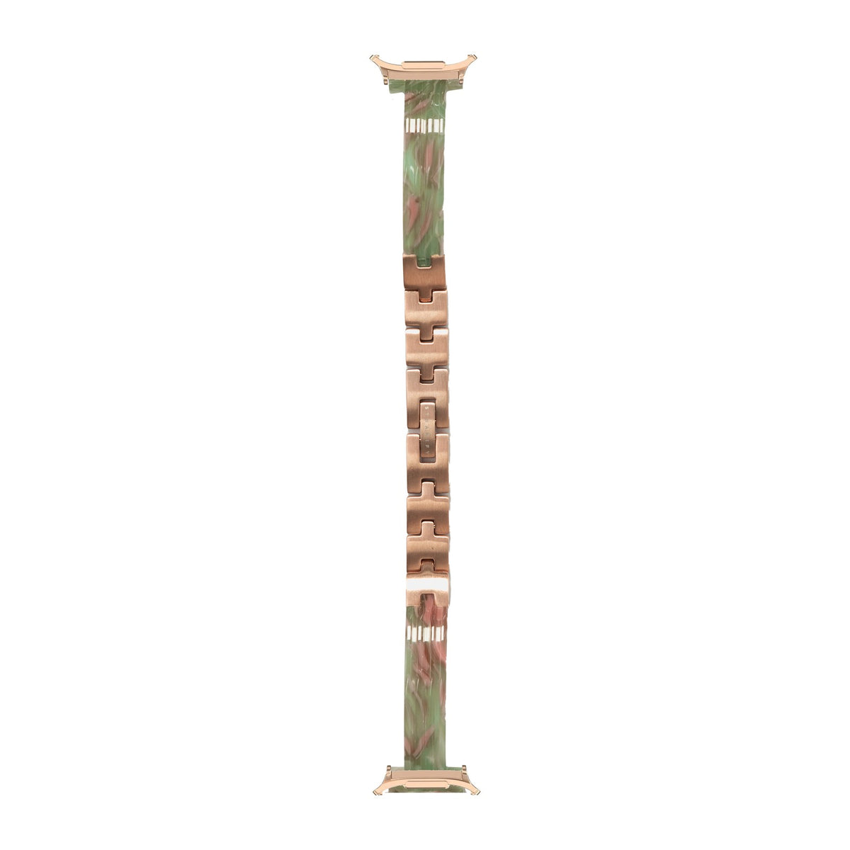 Acetate Bangle - Jade Pearl / Rose Gold Rose Gold with Strap Adapter for Galaxy Watch 8-9/Ultra