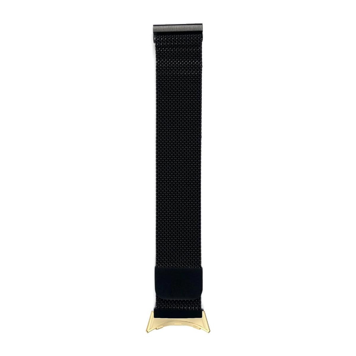 Milanese - Black Gold with Google Pixel Spring Bar Adapters - Wear Any 20mm Strap! for Pixel Watch 1-5 41mm