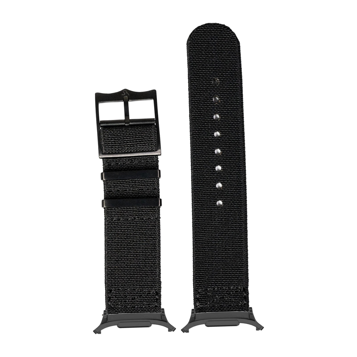 ElastoFlex - Stealth Black [Black Hardware] for the Galaxy Watch 8, 9 and Ultra with adapter fitted
