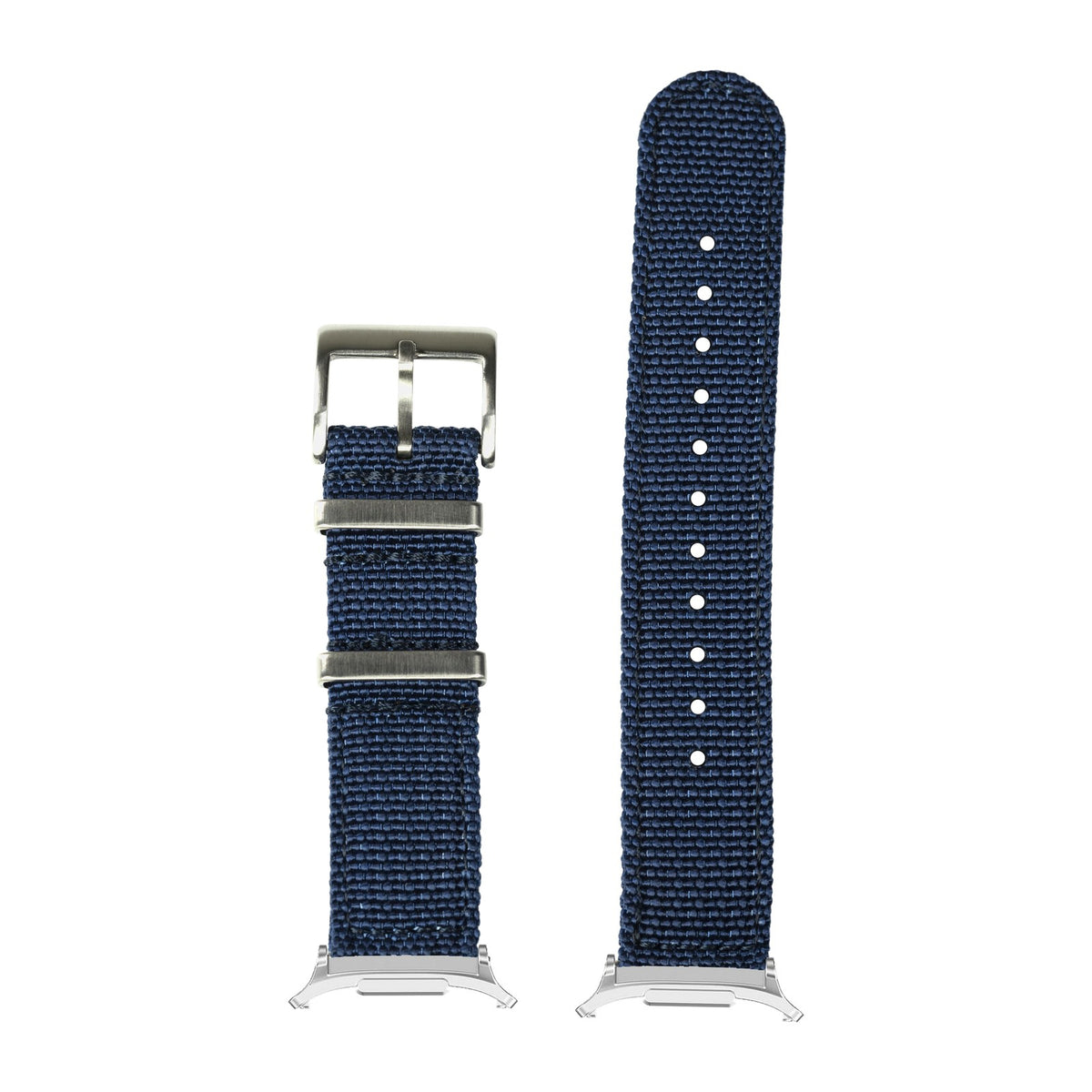 Alpha Militex - Navy Blue Silver with Strap Adapter for Galaxy Watch 8-9/Ultra