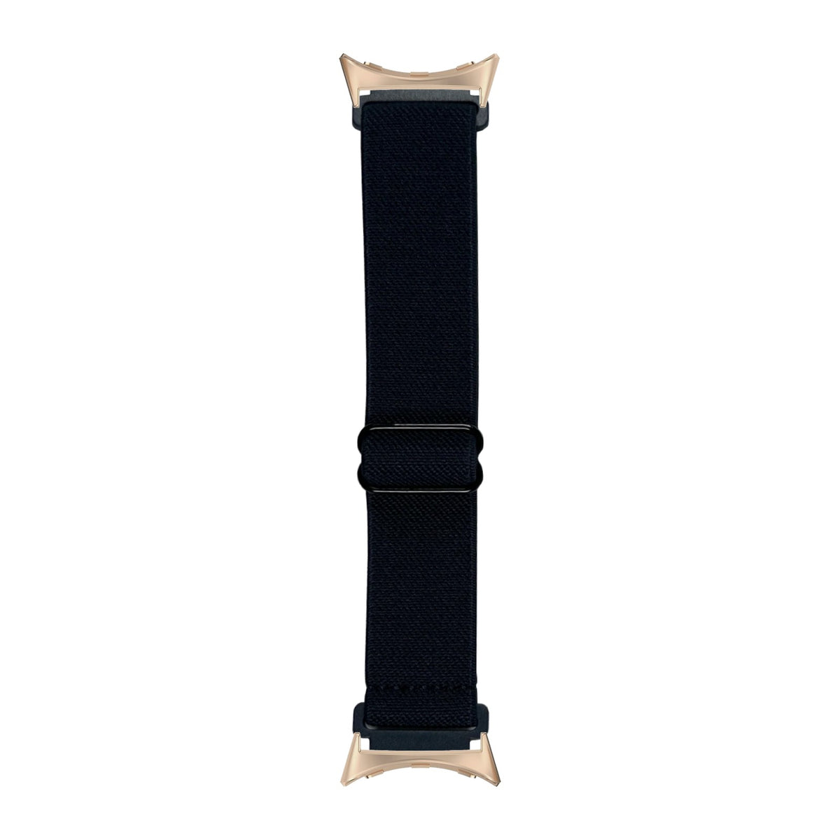 Weaved Elastic Loop Navy Blue Rose Gold with Google Pixel Spring Bar Adapters - Wear Any 20mm Strap! for Pixel Watch 1-5 41mm