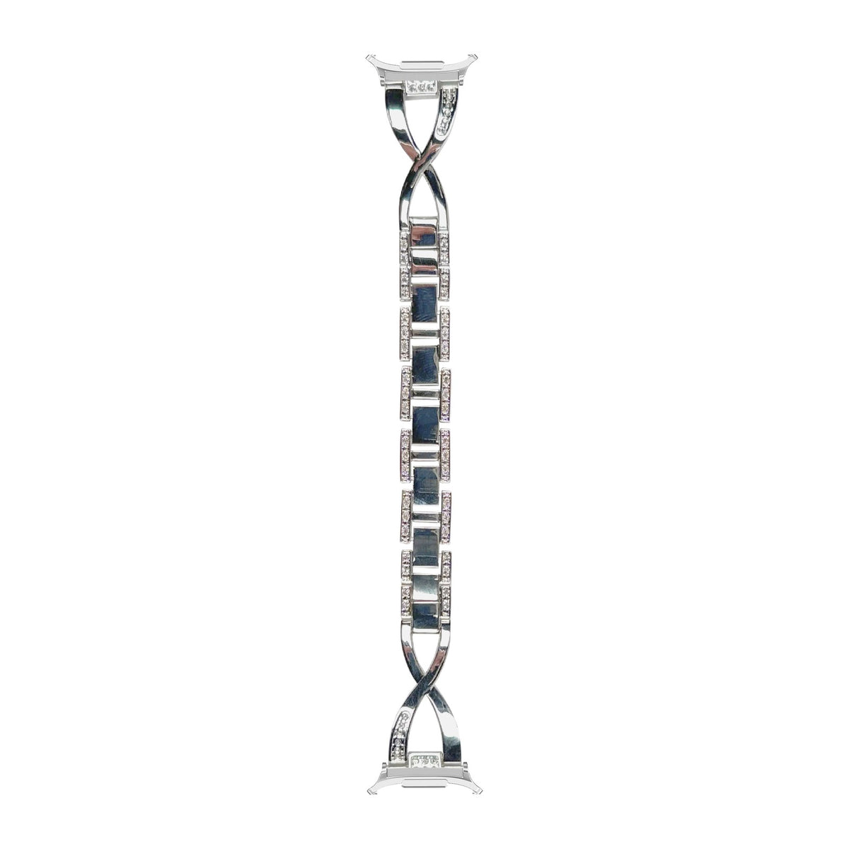 Helix Bracelet Silver Silver with Strap Adapter for Galaxy Watch 8-9/Ultra
