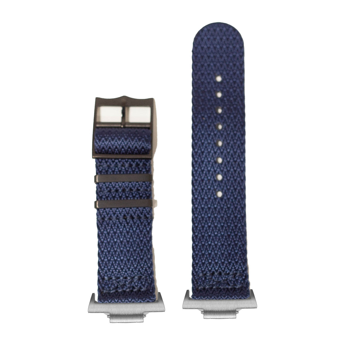 Sharktooth Militex - Stealth Navy Blue [Black Hardware] Silver with Strap Adapter for Tissot PRX 40