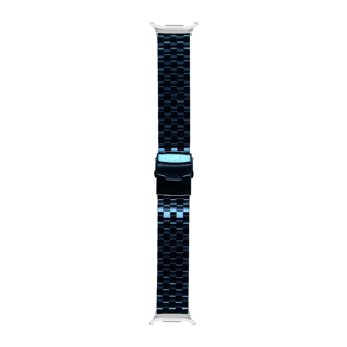 Engineer Bracelet - Folding Deployant Clasp - Blue Silver with Strap Adapter for Galaxy Watch 8-9/Ultra