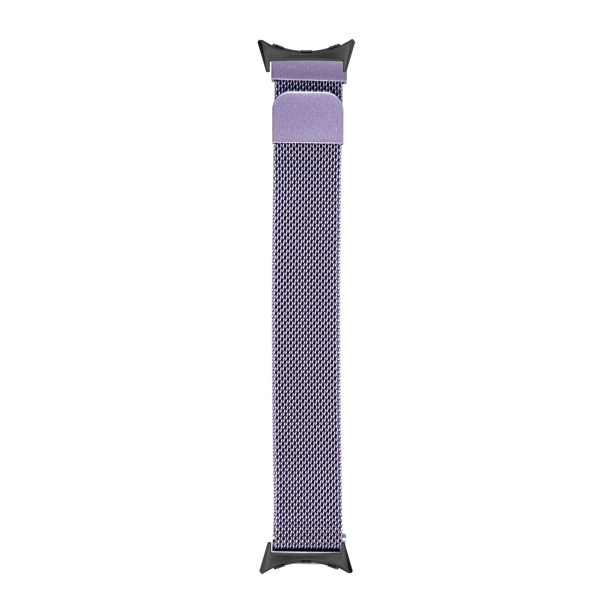 Milanese - Lavender Black with Google Pixel Spring Bar Adapters - Wear Any 20mm Strap! for Pixel Watch 3-5 45mm