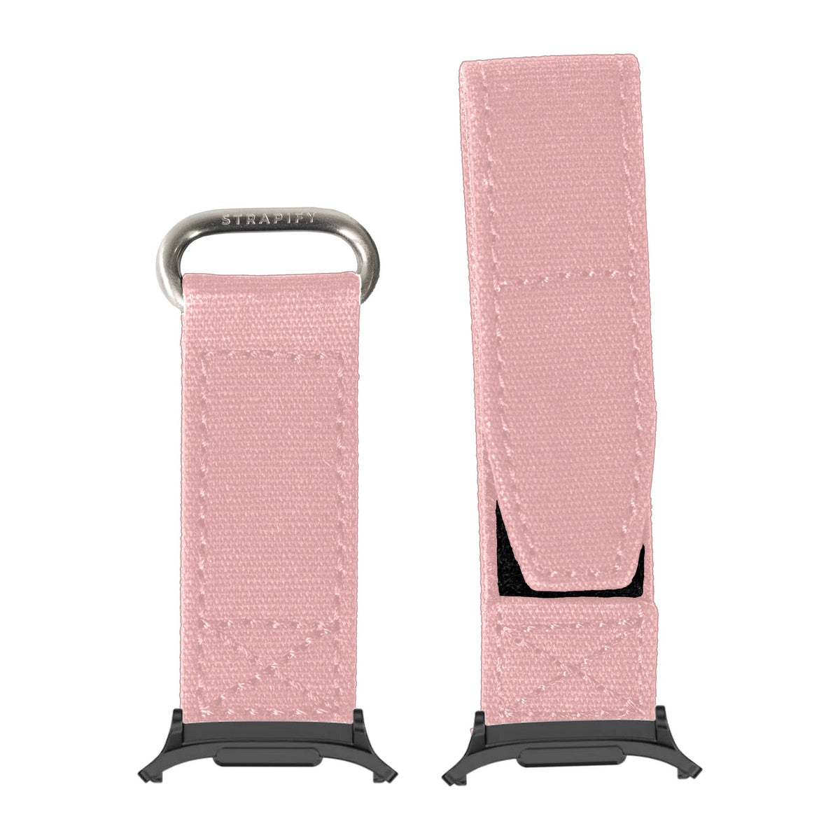 Military Velcro - Pink for the Galaxy Watch 8, 9 and Ultra with adapter fitted