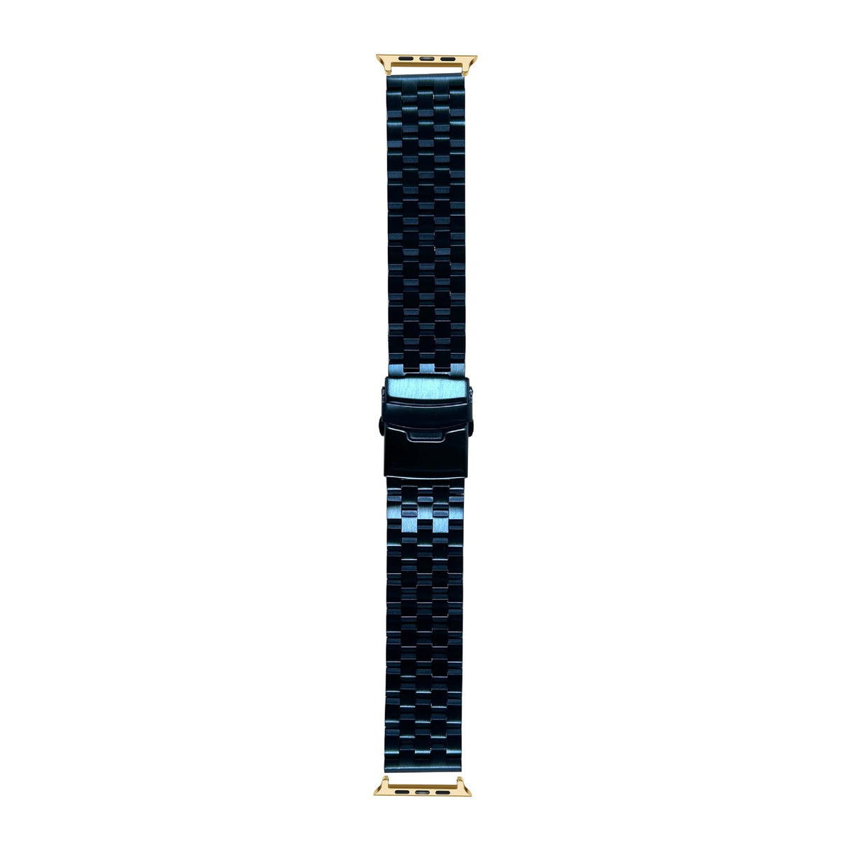 Engineer Bracelet - Folding Deployant Clasp - Blue Gold with Connecters - Spring Bar Type for Apple Watch