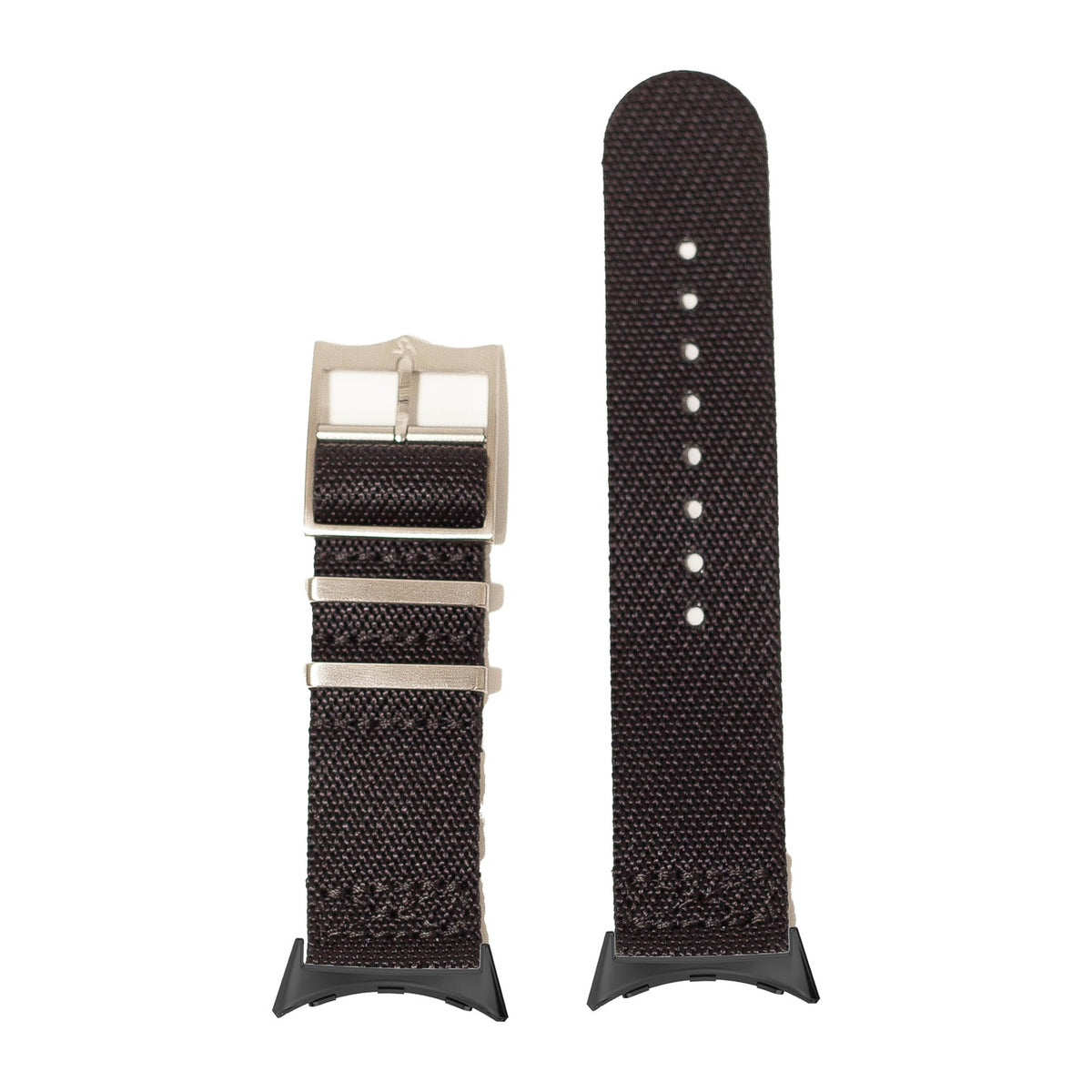 Cross Militex - Black Black with Google Pixel Spring Bar Adapters - Wear Any 20mm Strap! for Pixel Watch 3-5 45mm