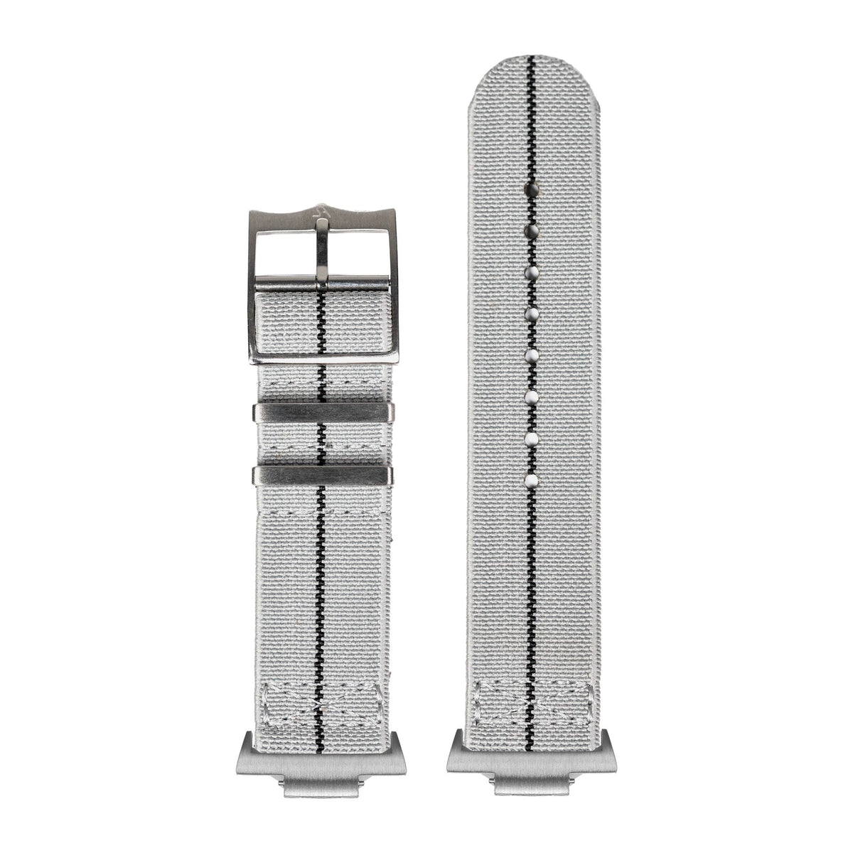 ElastoFlex - Grey/Black Silver with Strap Adapter for Tissot PRX 40