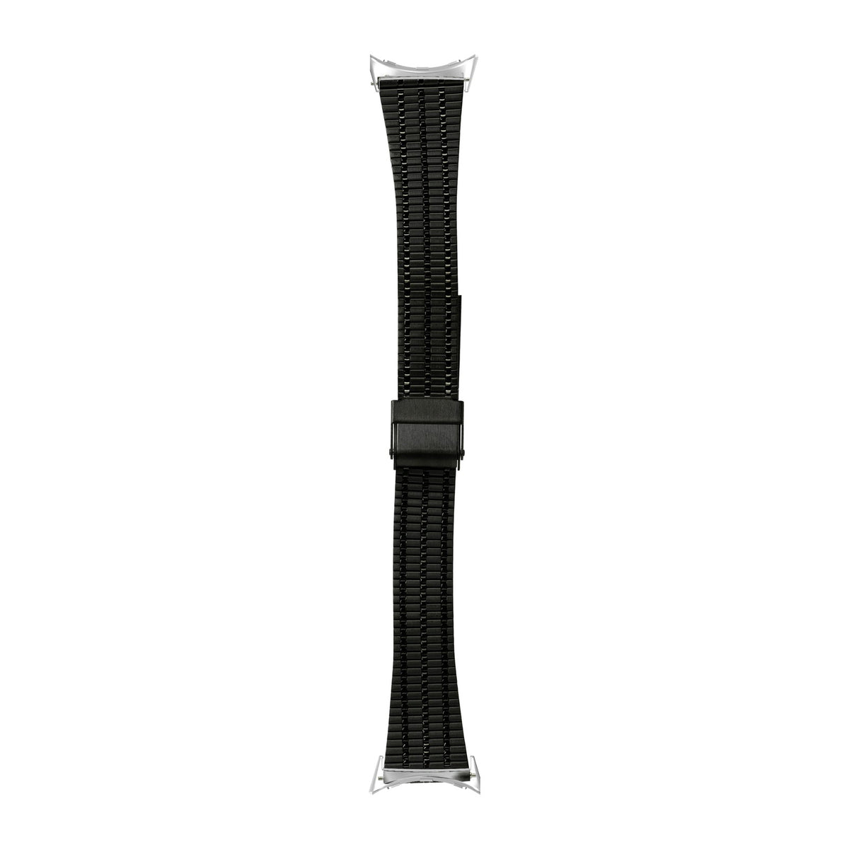 Vintage Tapered Bracelet Black Silver with Google Pixel Spring Bar Adapters - Wear Any 20mm Strap! for Pixel Watch 1-5 41mm