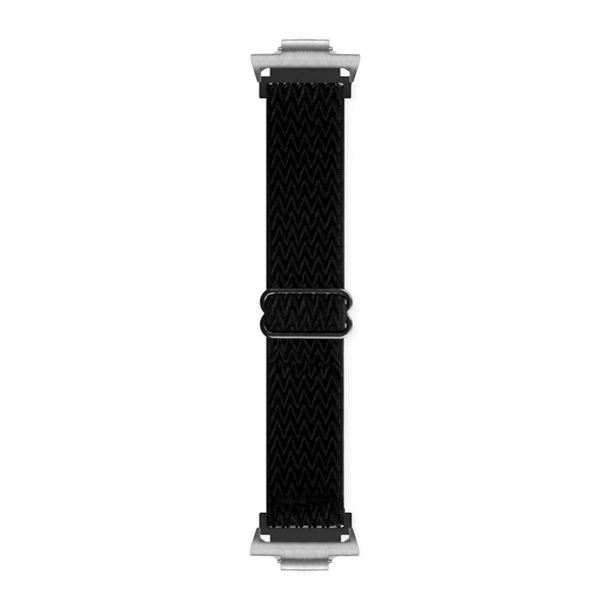 Weaved Loop Black Silver with Strap Adapter for Tissot PRX 40