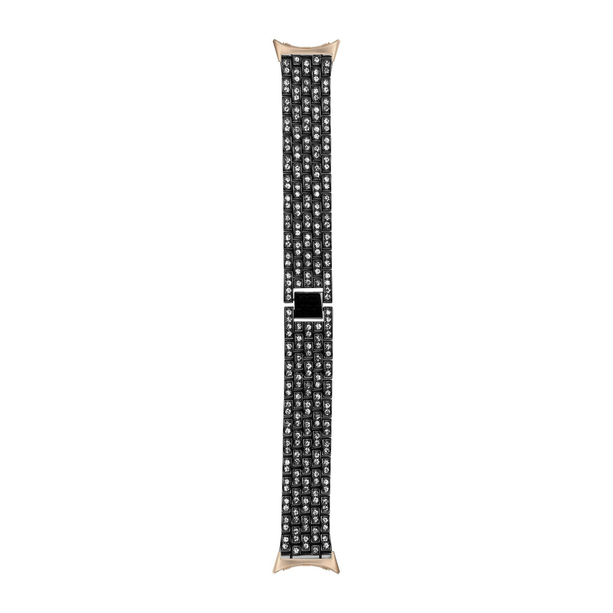 Shimmer Bracelet Black Rose Gold with Google Pixel Spring Bar Adapters - Wear Any 20mm Strap! for Pixel Watch 1-5 41mm
