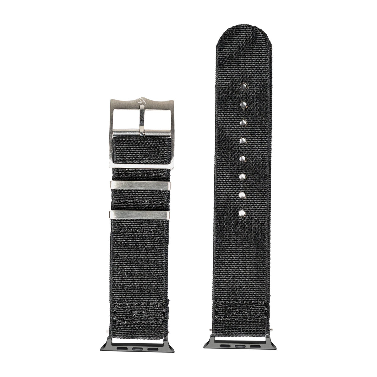 ElastoFlex - Black Black with Connecters - Spring Bar Type for Apple Watch