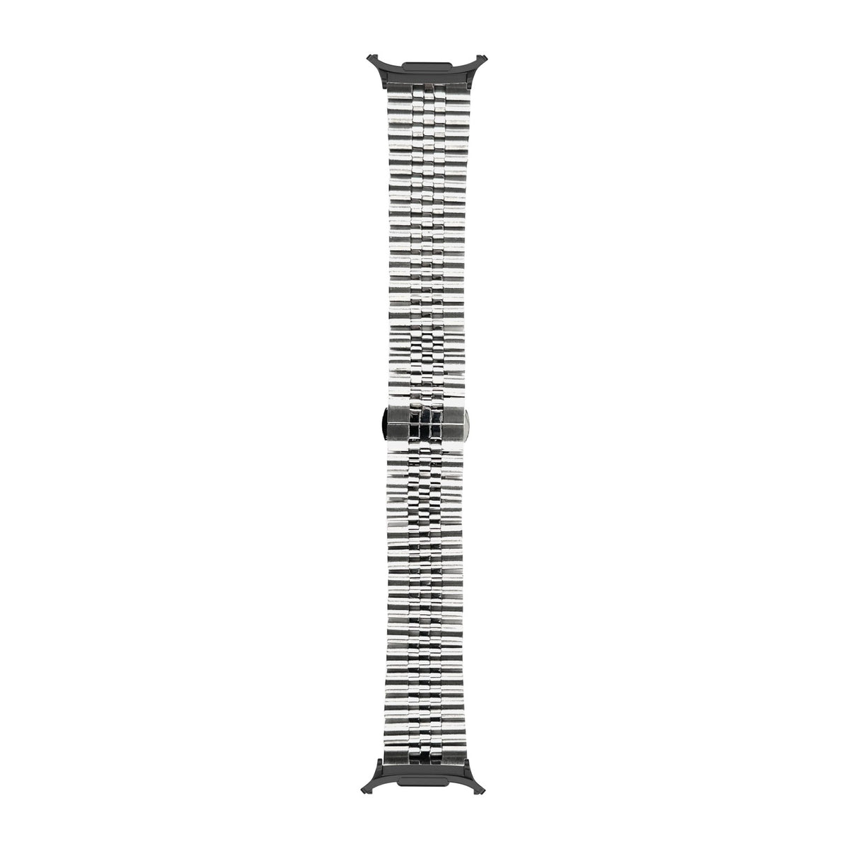 Jubilee Bracelet - Silver Black with Strap Adapter for Galaxy Watch 8-9/Ultra