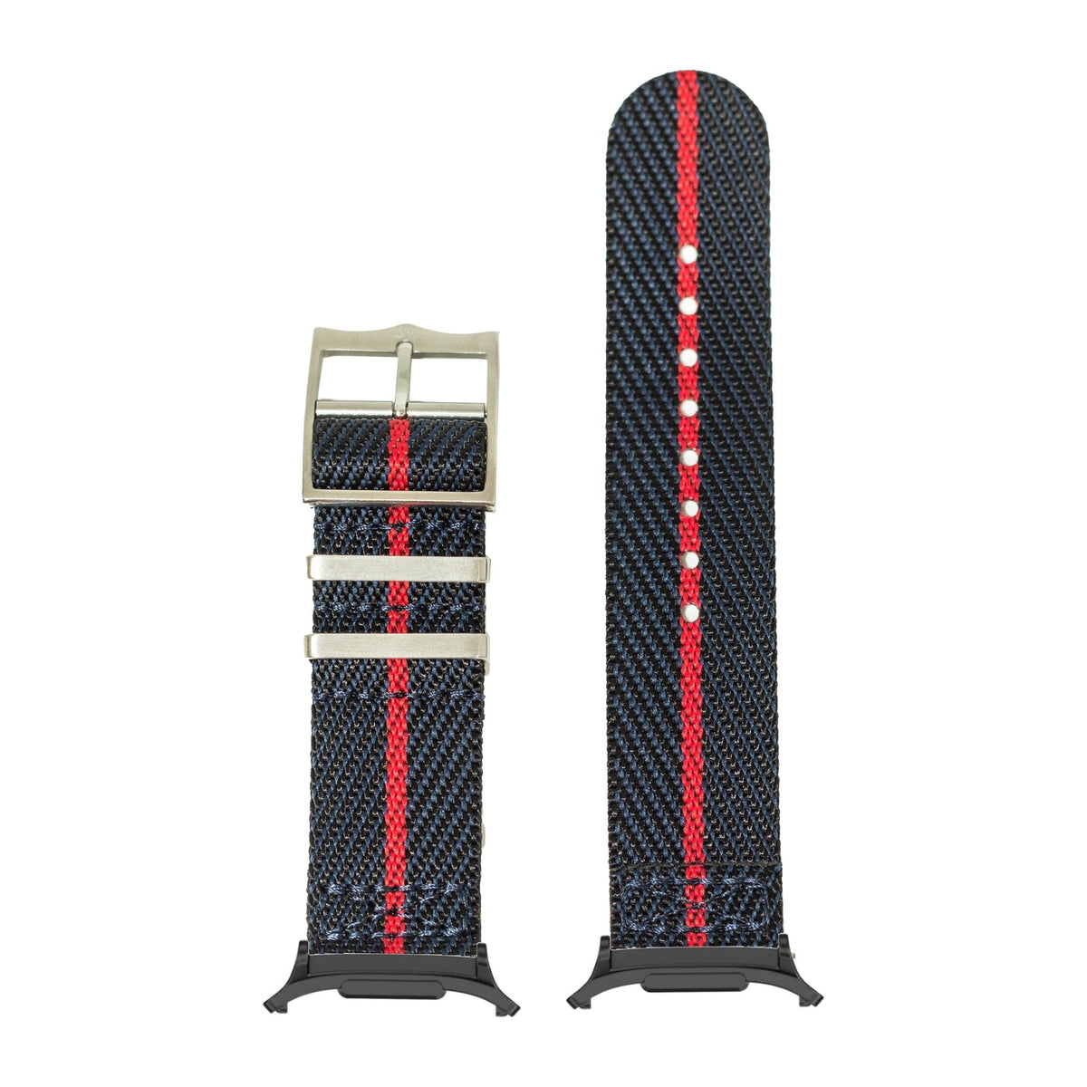 Cross Militex - Night Blue / Red for the Galaxy Watch 8, 9 and Ultra with adapter fitted