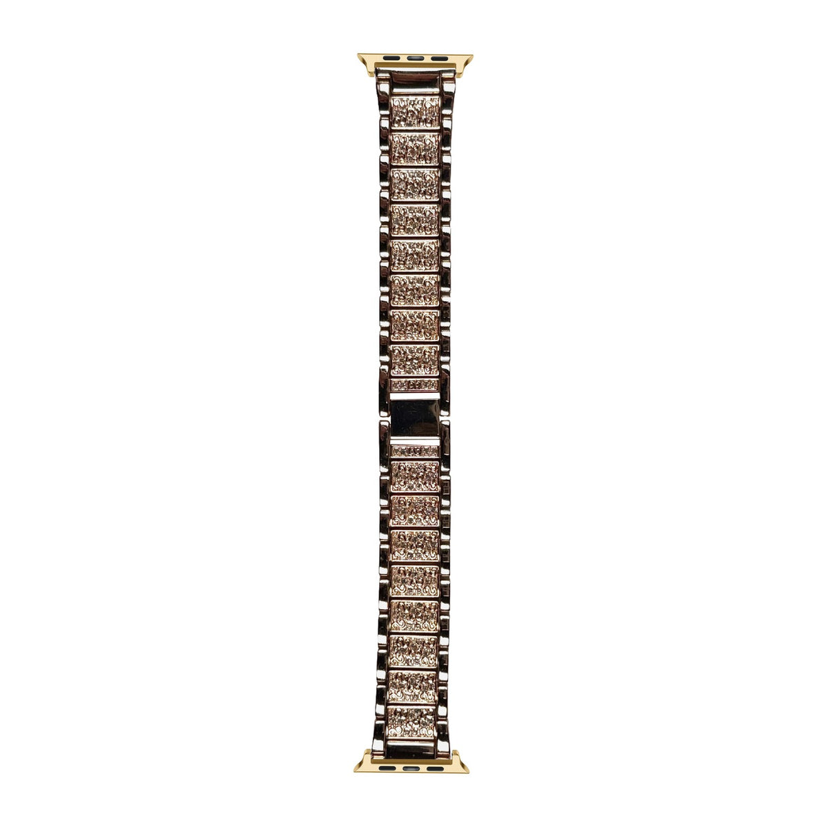 Zirconia Shimmer Bracelet Silver / Rose Gold Gold with Connecters - Spring Bar Type for Apple Watch