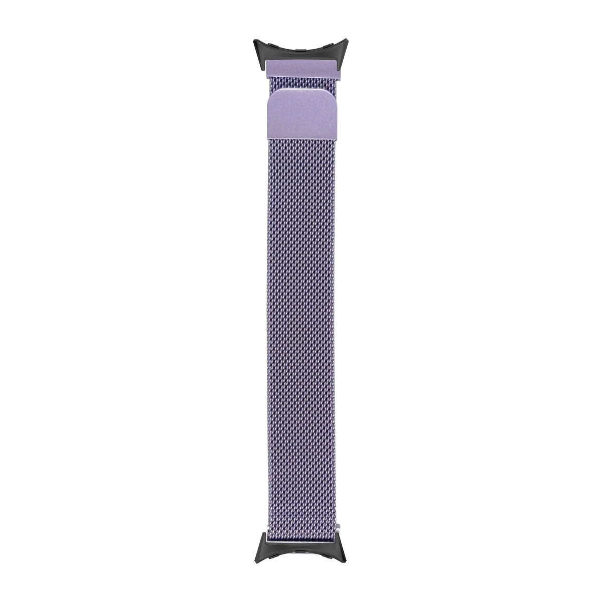 Milanese - Lavender Black with Google Pixel Spring Bar Adapters - Wear Any 20mm Strap! for Pixel Watch 1-5 41mm