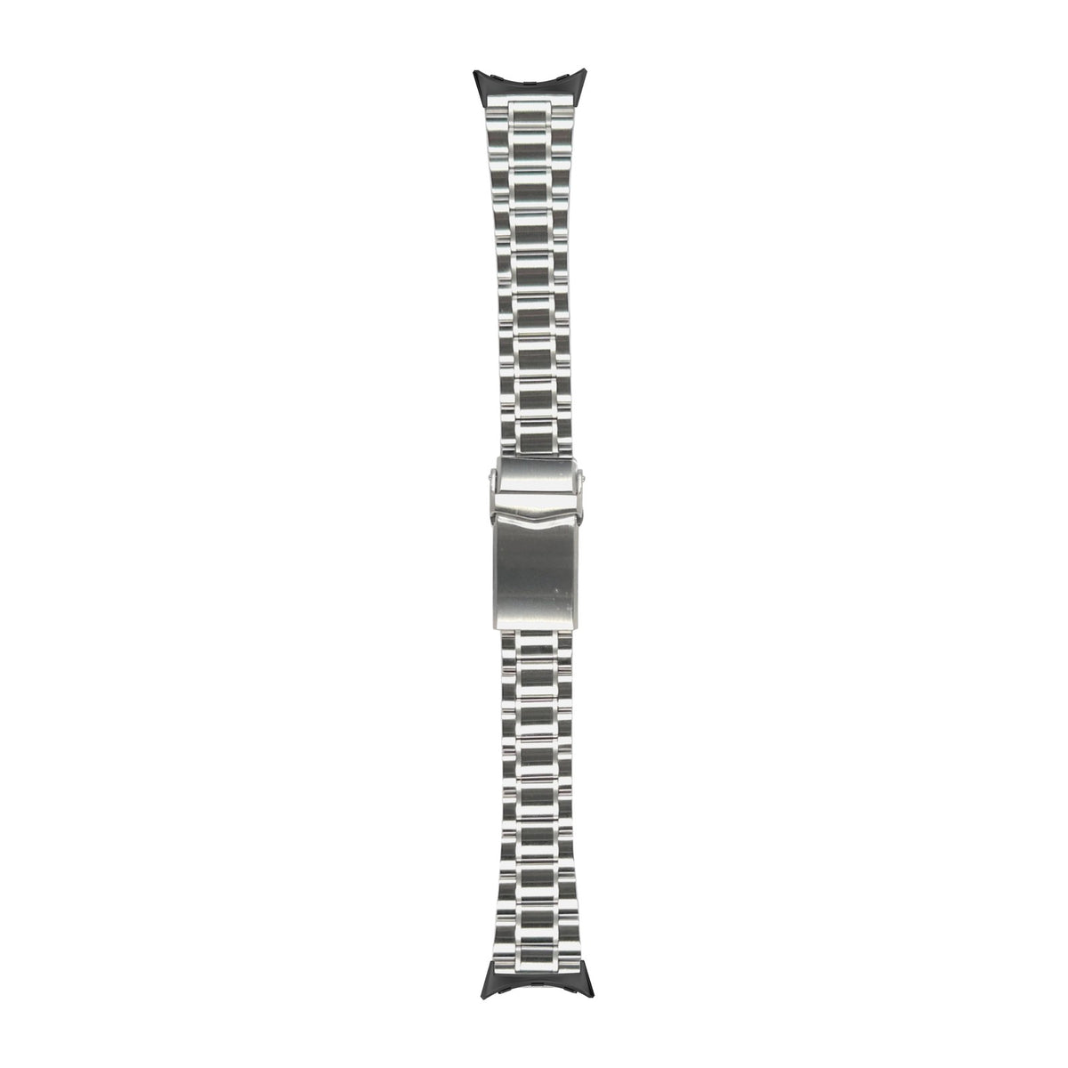 Entwine Stainless Steel Bracelet Black with V-Clasp with Google Pixel Spring Bar Adapters - Wear Any 20mm Strap! for Pixel Watch 1-5 41mm
