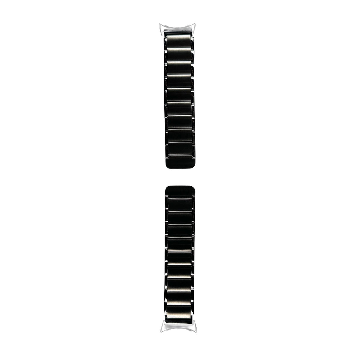 Magnetic Steel Bracelet Dark Grey Silver with Google Pixel Spring Bar Adapters - Wear Any 20mm Strap! for Pixel Watch 1-5 41mm