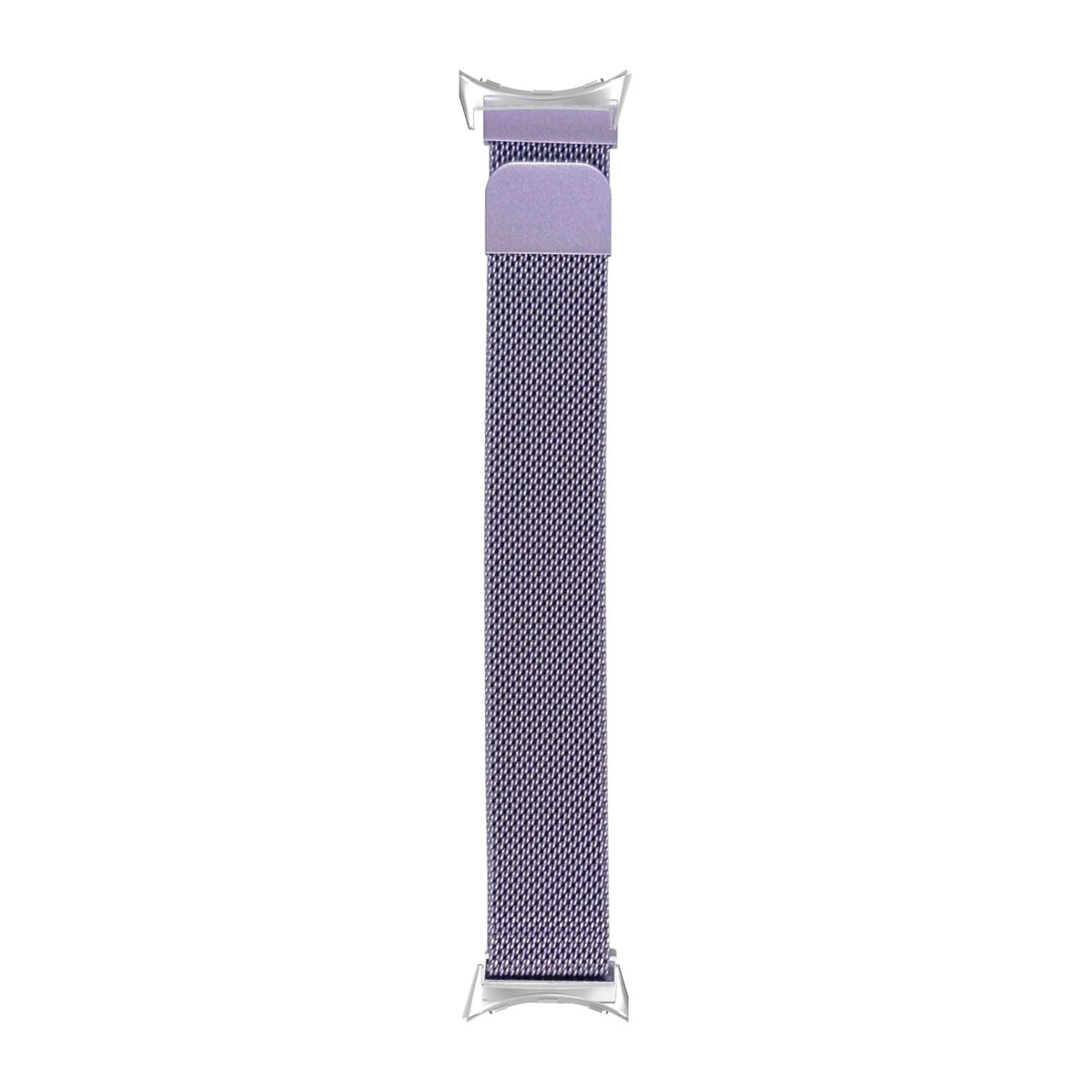 Milanese - Lavender Silver with Google Pixel Spring Bar Adapters - Wear Any 20mm Strap! for Pixel Watch 1-5 41mm