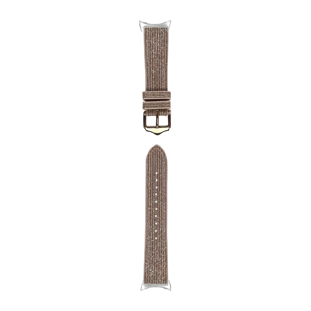 Sparkle Hybrid Gold / Red Silver with Google Pixel Spring Bar Adapters - Wear Any 20mm Strap! for Pixel Watch 1-5 41mm
