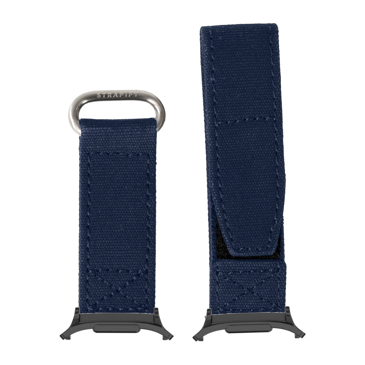 Military Velcro - Navy Blue for the Galaxy Watch 8, 9 and Ultra with adapter fitted