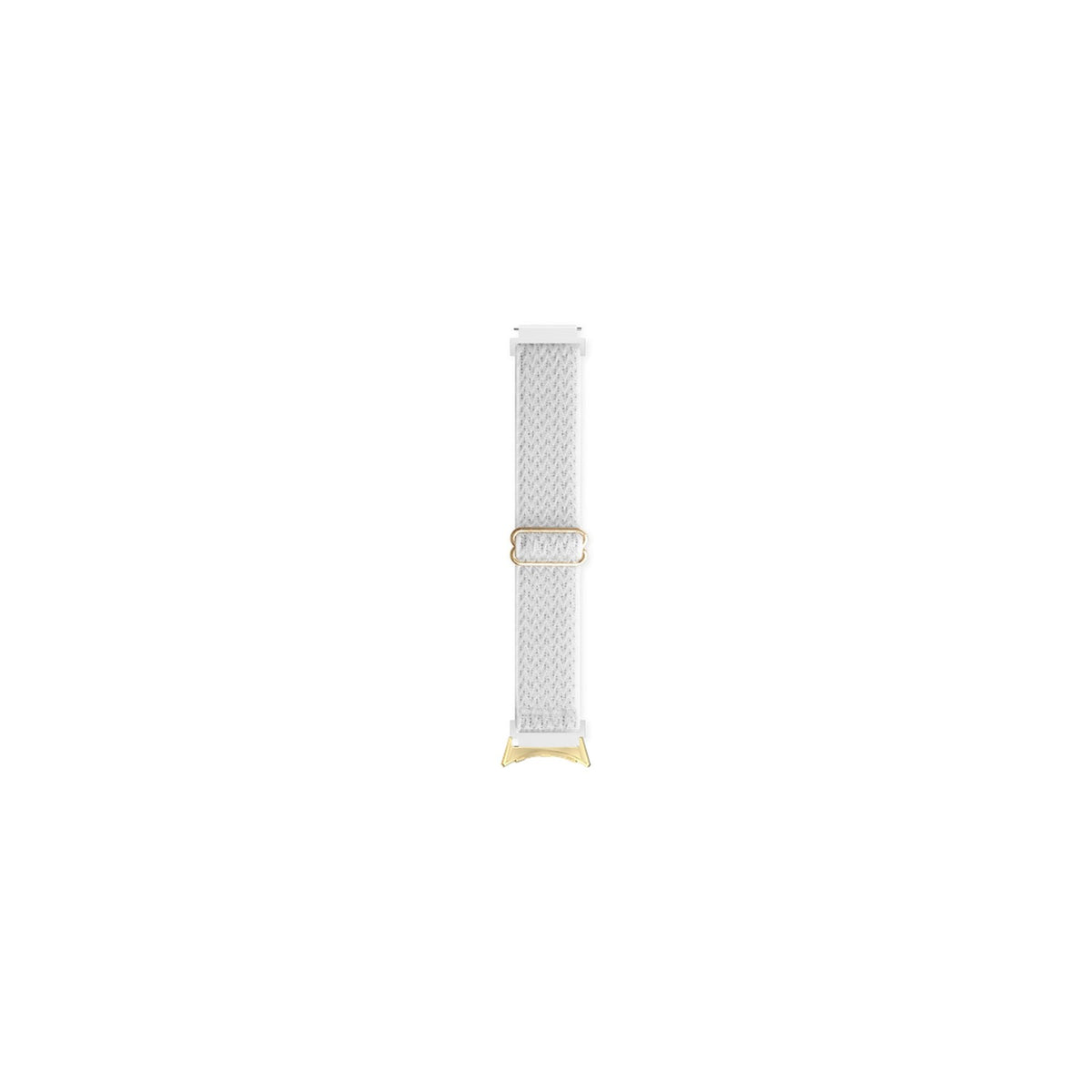 Weaved Loop Summit White Gold with Google Pixel Spring Bar Adapters - Wear Any 20mm Strap! for Pixel Watch 1-5 41mm