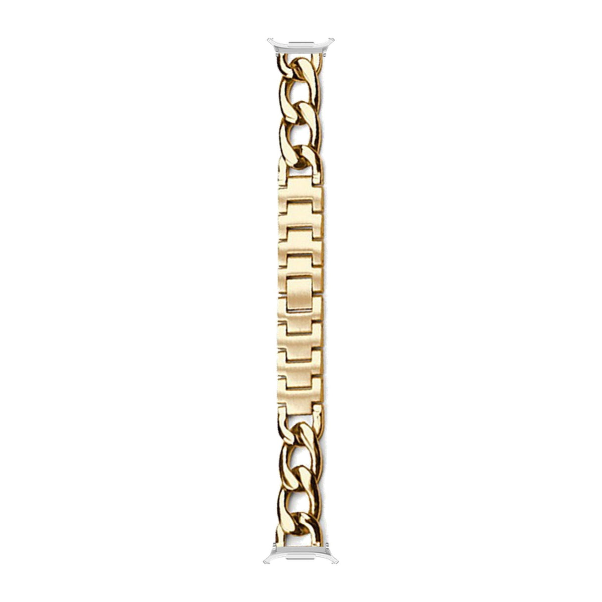 Chain Link Bracelet - Gold Silver with Strap Adapter for Galaxy Watch 8-9/Ultra