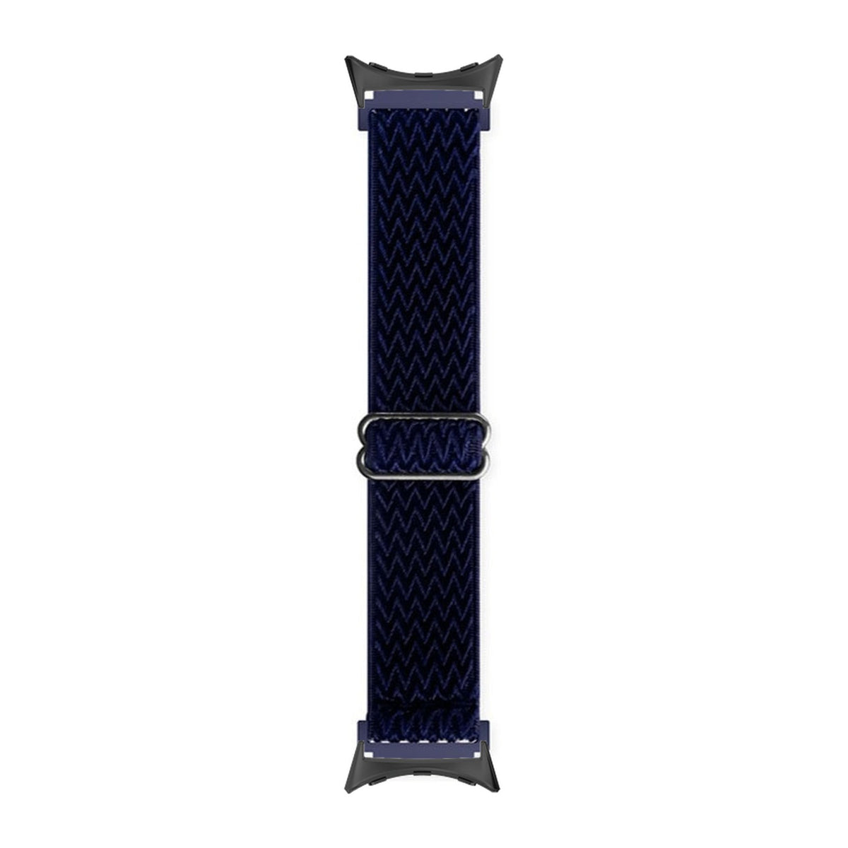 Weaved Loop Navy Blue Black with Google Pixel Spring Bar Adapters - Wear Any 20mm Strap! for Pixel Watch 3-5 45mm