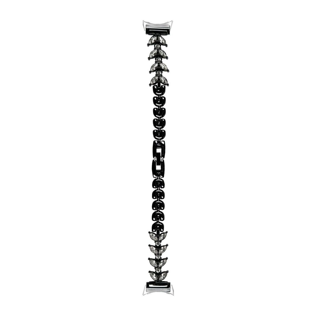Pearce Bracelet Black Silver with Google Pixel Spring Bar Adapters - Wear Any 20mm Strap! for Pixel Watch 1-5 41mm