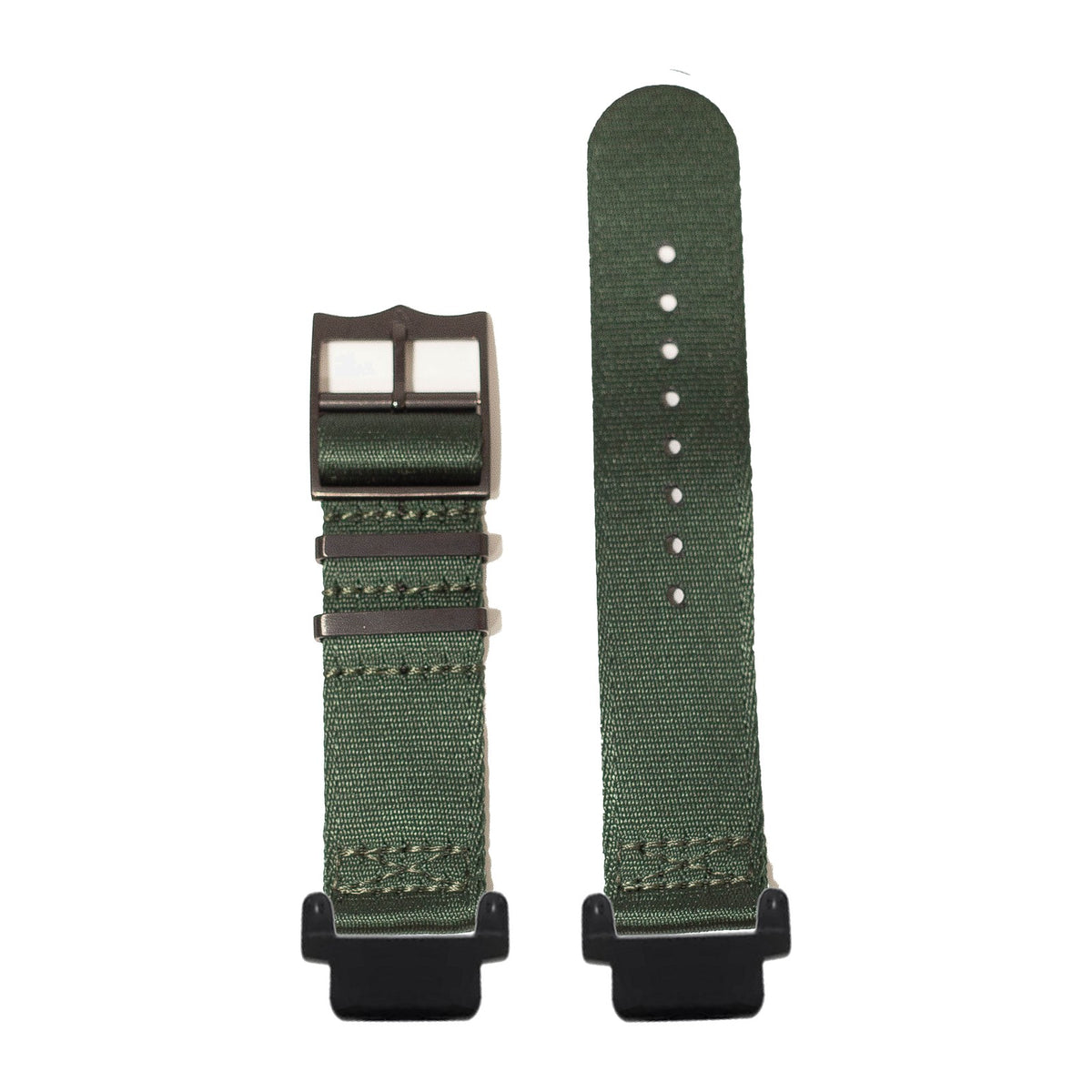 Ultra Militex - Forest Green [Black Hardware] Black with Garmin Forerunner 220/ 230/ 235/ 620/ 630/ 735XT Strap Adapters for Garmin Forerunner 220/ 230/ 235/ 620/ 630/ 735XT
