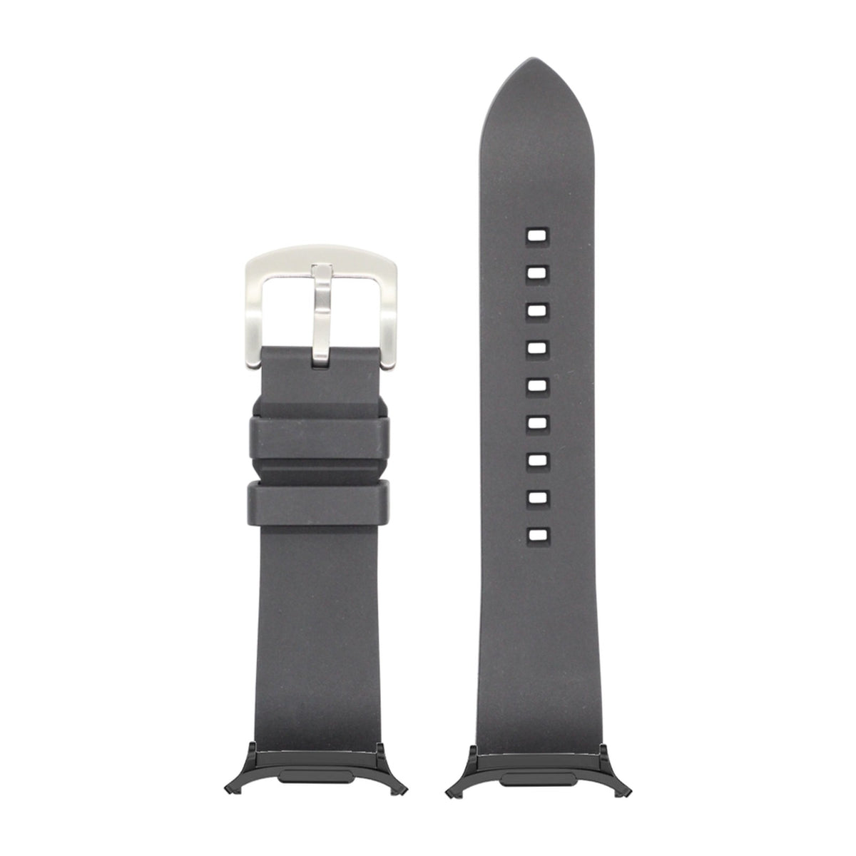 Prairie FKM Rubber - Black for the Galaxy Watch 8, 9 and Ultra with adapter fitted