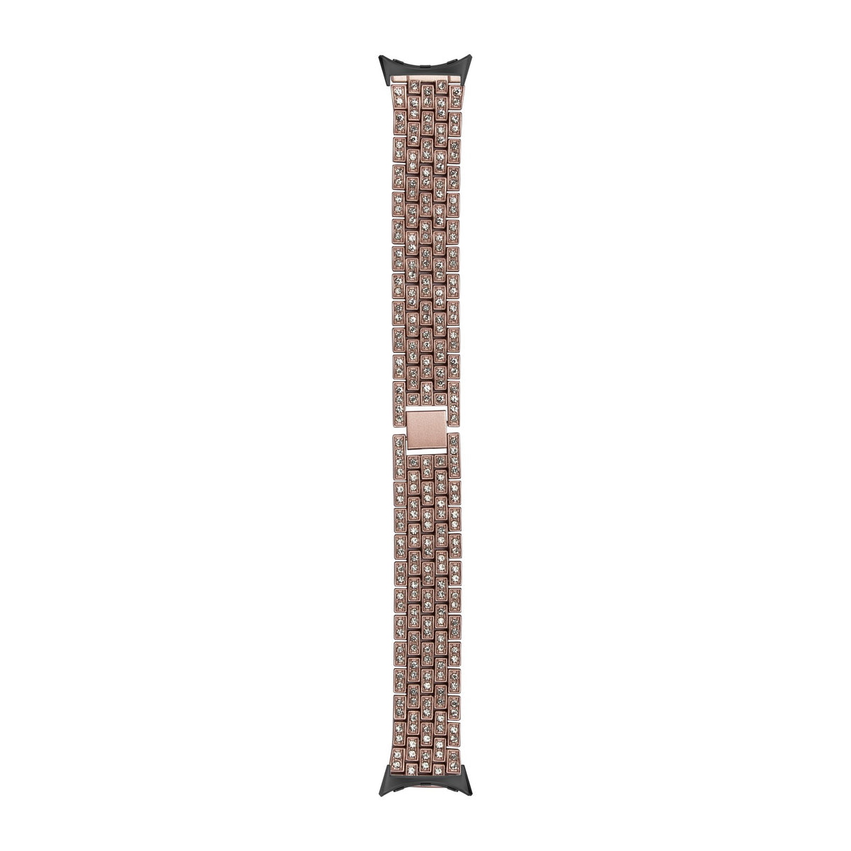 Shimmer Bracelet Pink Black with Google Pixel Spring Bar Adapters - Wear Any 20mm Strap! for Pixel Watch 3-5 45mm