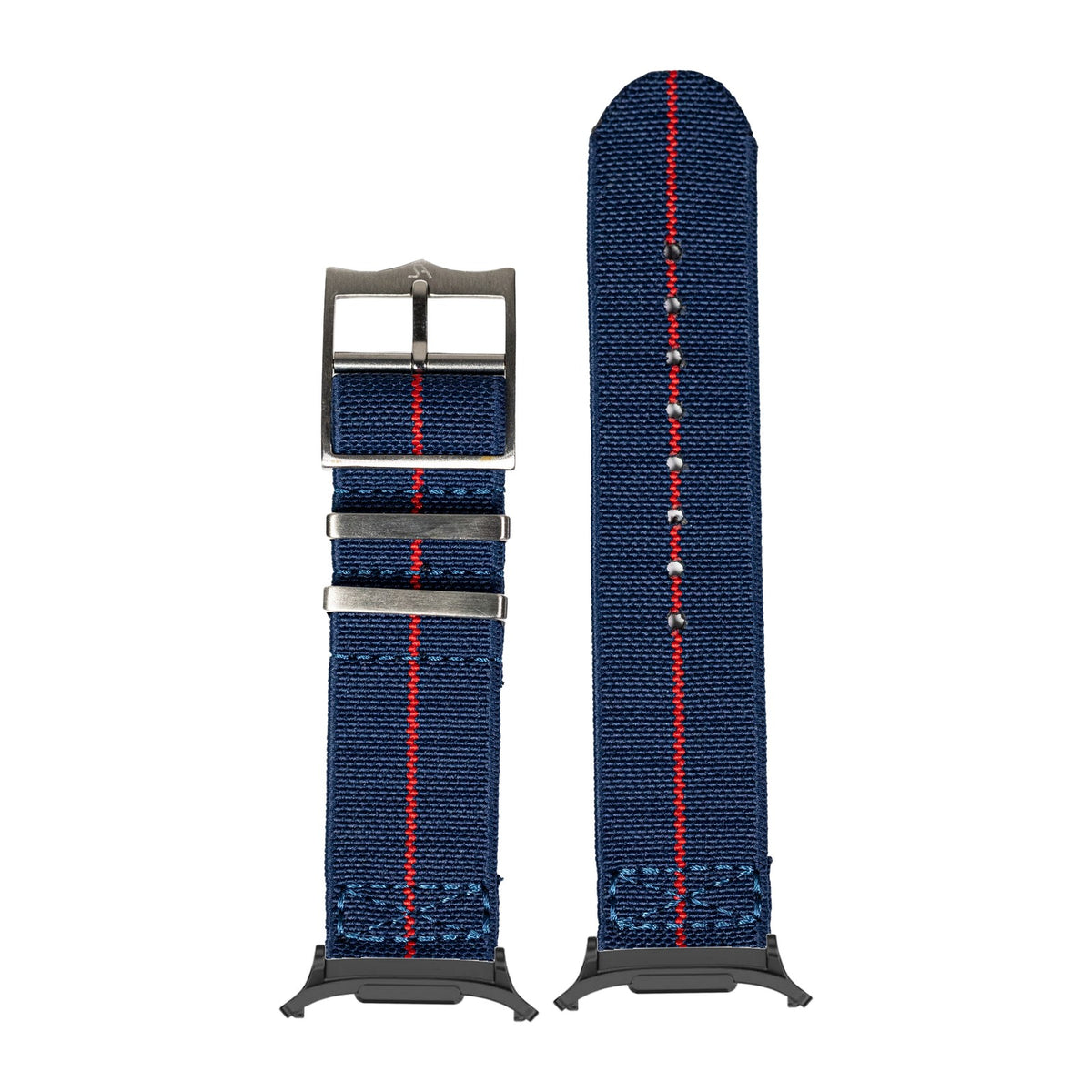 ElastoFlex - Navy Blue/Red for the Galaxy Watch 8, 9 and Ultra with adapter fitted