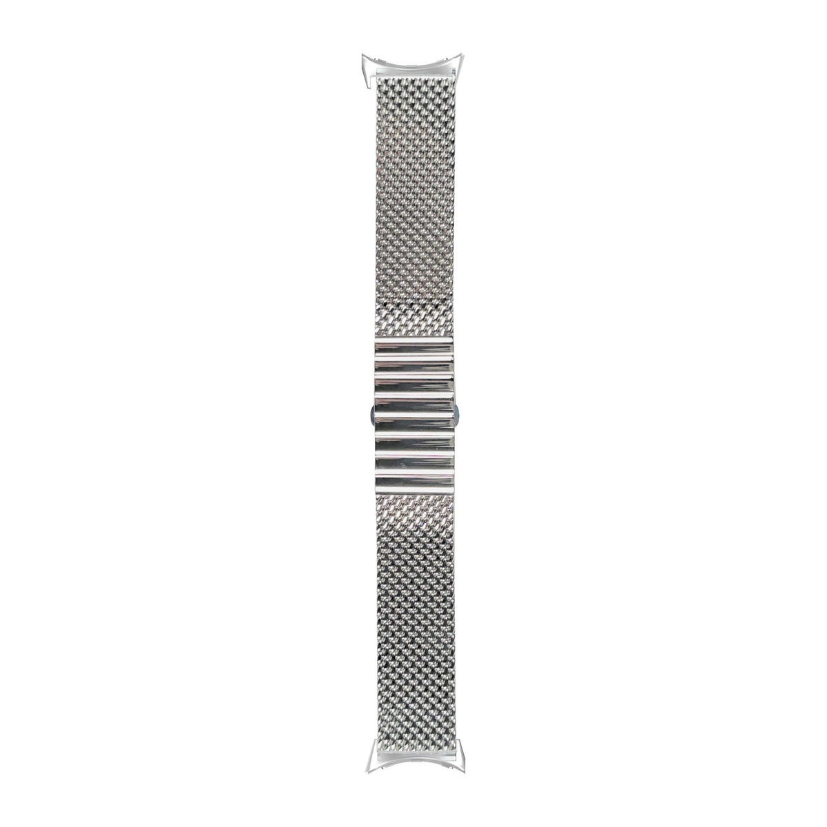 Milanese Link 2792 - Silver [Strap Thickness: 3.6mm] Silver with Google Pixel Spring Bar Adapters - Wear Any 20mm Strap! for Pixel Watch 1-5 41mm