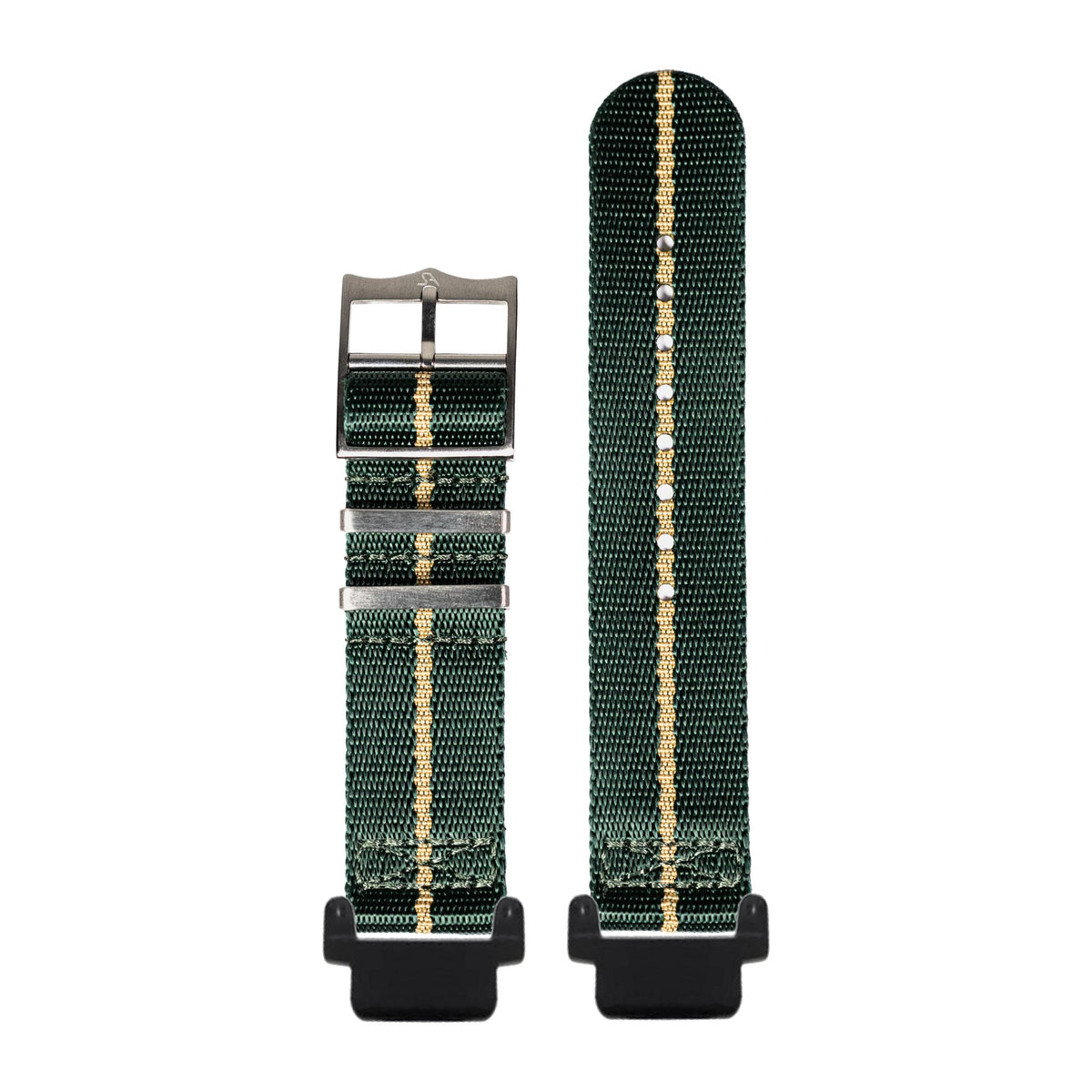 Supreme Militex - Green/Wheat Black with Garmin Forerunner 220/ 230/ 235/ 620/ 630/ 735XT Strap Adapters for Garmin Forerunner 220/ 230/ 235/ 620/ 630/ 735XT
