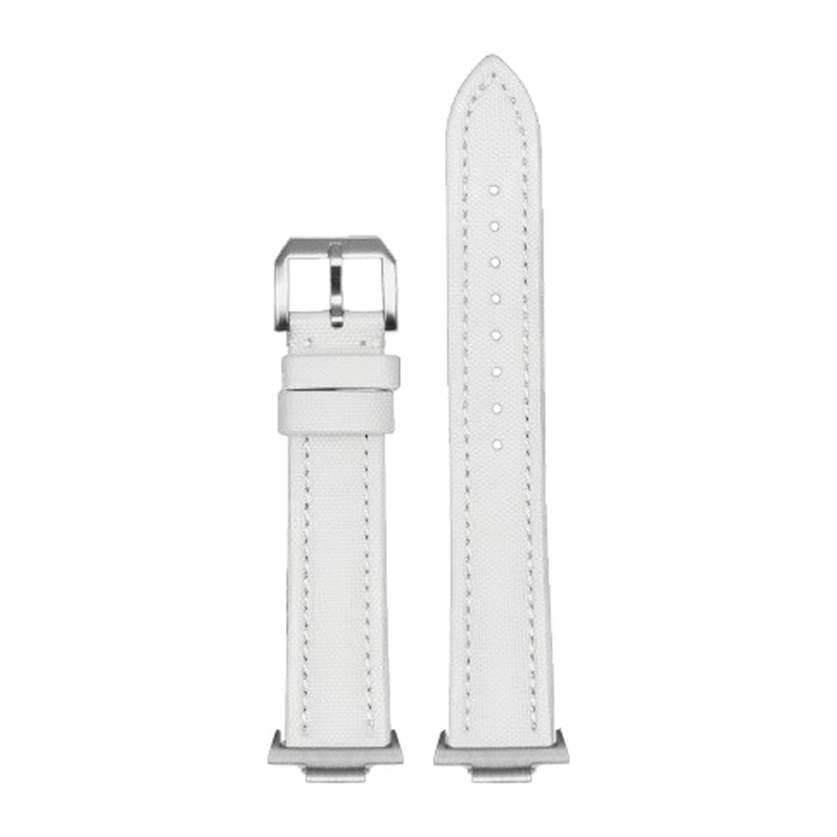 King Sailcloth - White Small / Medium Silver with Strap Adapter for Tissot PRX 40