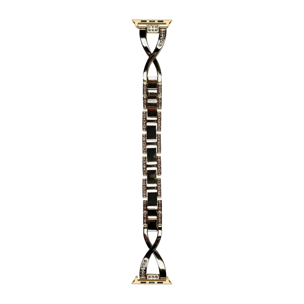 Helix Bracelet Gold Gold with Connecters - Spring Bar Type for Apple Watch