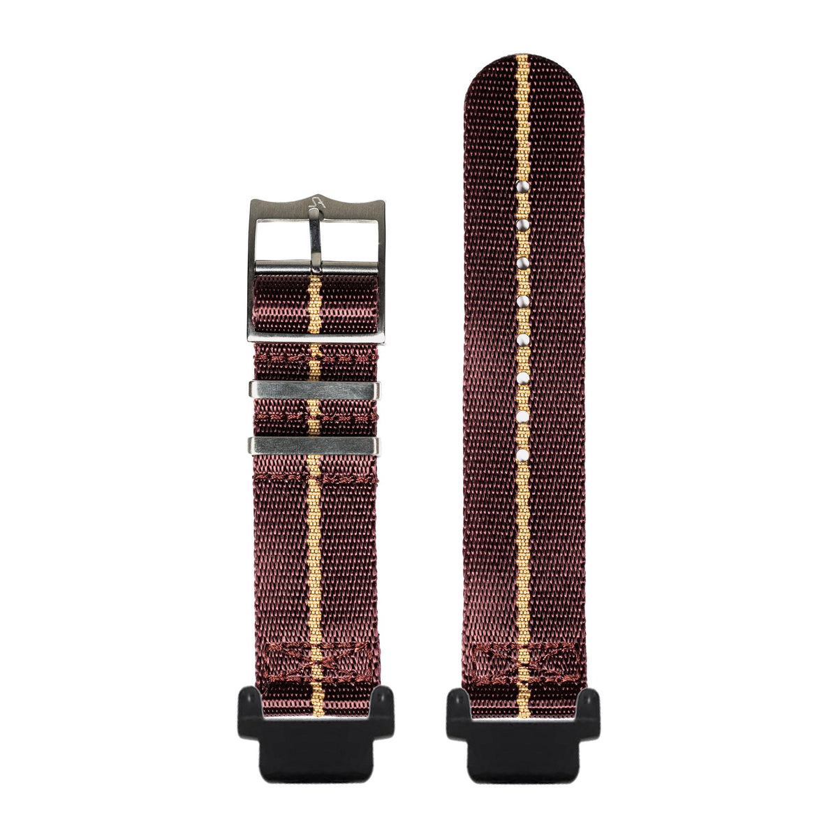 Supreme Militex - Burgundy Red/Wheat Black with Garmin Forerunner 220/ 230/ 235/ 620/ 630/ 735XT Strap Adapters for Garmin Forerunner 220/ 230/ 235/ 620/ 630/ 735XT