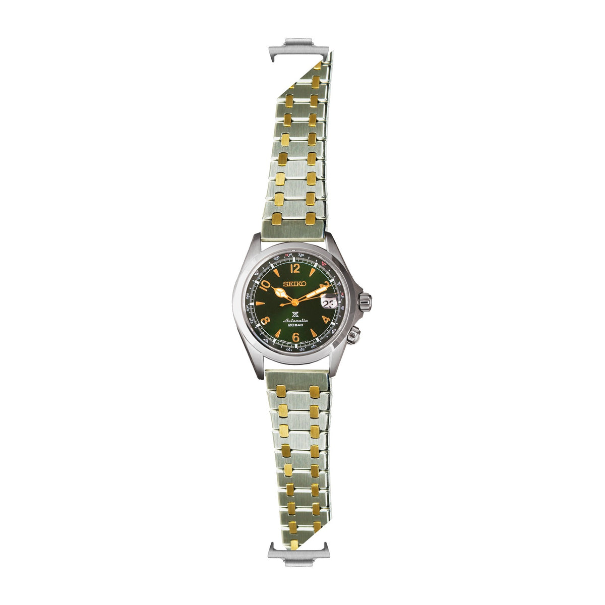 Medallion Bracelet - Silver/Gold Silver with Strap Adapter for Tissot PRX 40